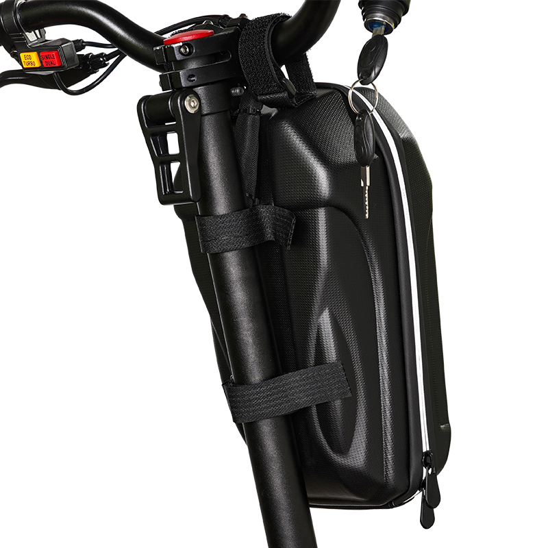 Super Stable Scooter Frame Bag with 4 Adjustable Longer Self-adhesive Straps Easy Installation